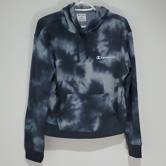 champion medium blue and grey hoodie - Picture 1 of 7